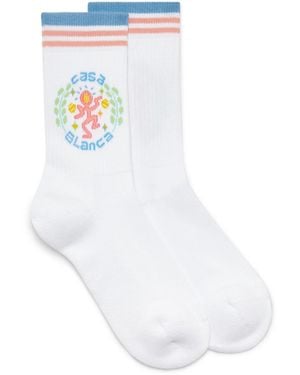 Casablanca Paris Dance Joy Socks, By - White