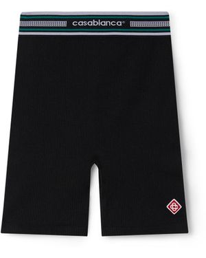 Casablanca Paris Seamless Shorts, By - Black