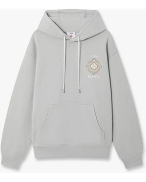 Casablanca Paris Championship Hooded Sweatshirt, By - Grey