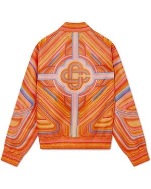 Casablanca Paris Bomber En Organza Low Rider - Orange
