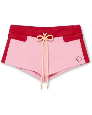 Casablanca Paris Mini-Short En Tricot - Red
