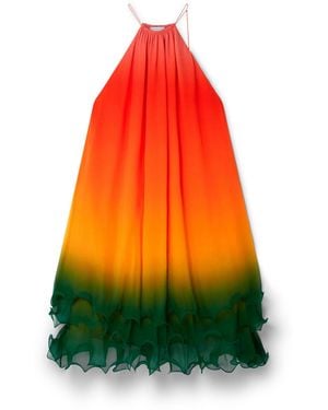 Casablanca Paris Gradient Cocktail Dress, Size By - Red