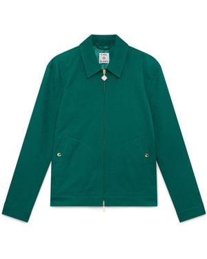 Casablanca Paris Veste En Jacquard De Coton À Monogramme - Green