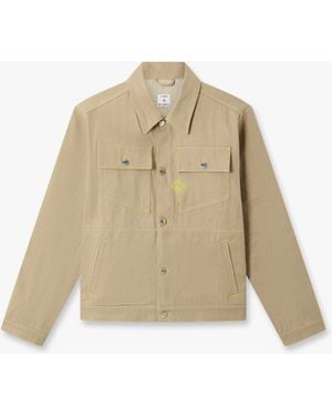 Casablanca Paris Desert Canvas Denim Jacket, By - Natural