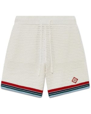 Casablanca Paris Short En Crochet Gothic - White