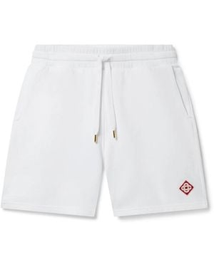 Casablanca Paris Diamond Logo Sweatshorts, By - White
