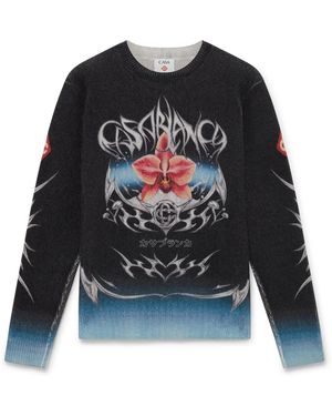 Casablanca Paris Pull En Mélange De Cachemire Blades - Black