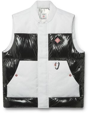 Casablanca Paris Gilet De Ski En Duvet Ripstop - White