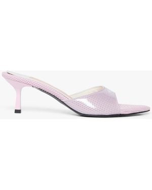 Casablanca Paris Heeled Mule Sandals, Size By - White