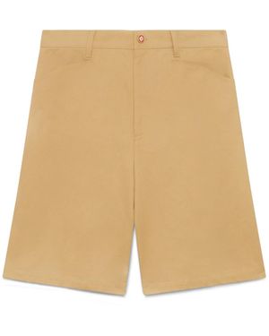 Casablanca Paris Short Plissé En Coton - Natural