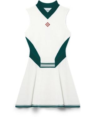 Casablanca Paris Robe De Tennis Drapée - Blue