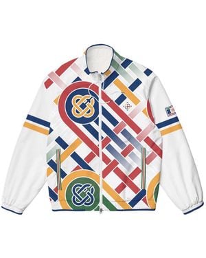 Casablanca Paris Ping Pong Shell Suit Track Jacket, By - Blue