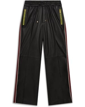 Casablanca Paris Leather Trousers - Black