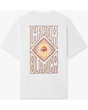 Casablanca Paris Hermons Mirage Short Sleeve T-Shirt, By - White