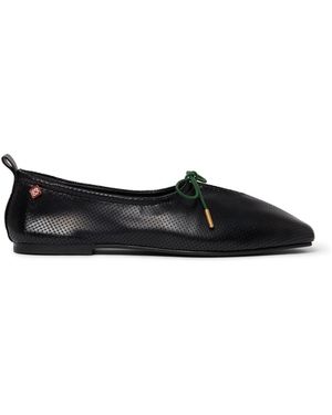 Casablanca Paris Leather Ballet Pump, Size By - Black