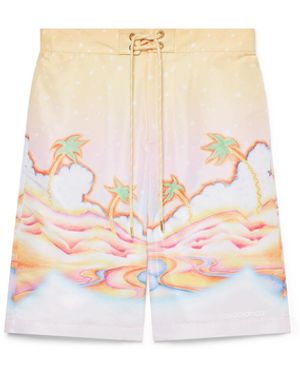Casablanca Paris Short De Bain Psychedelic Nirvana - White