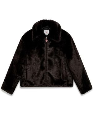 Casablanca Paris Veste En Fausse Fourrure - Black