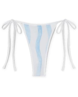 Casablanca Paris Wave Bikini Bottoms - Blue