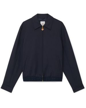 Casablanca Paris Veste De Tailleur Sportive En Laine - Blue