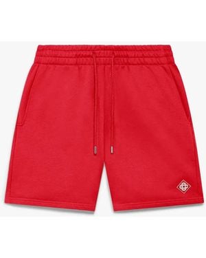 Casablanca Paris Short De Survêtement Rouge À Logo Losange - Red