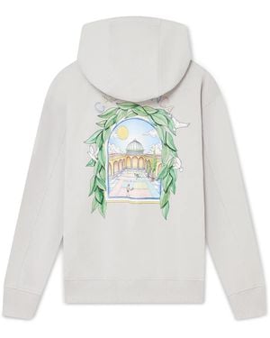 Casablanca Paris Sweat À Capuche L'Arche - White