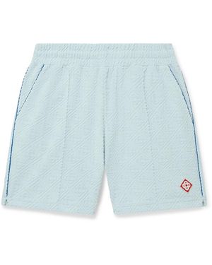 Casablanca Paris Short En Tissu Éponge À Monogramme - Blue