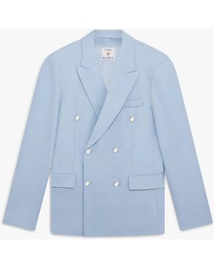 Casablanca Paris Monogram Jacquard Tailored Jacket, By - Blue