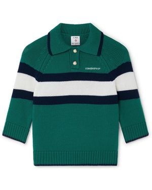 Casablanca Paris Polo Colourblock - Green