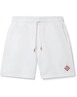 Casablanca Paris Diamond Logo Sweatshorts, By - White