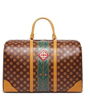 Casablanca Paris Sac De Week-End Marron À Monogramme - Brown