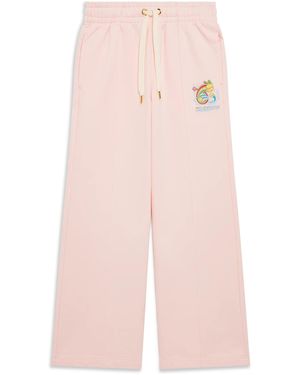 Casablanca Paris Pantalon De Survêtement À Ourlet Ouvert Manga Tennis Ball - Pink