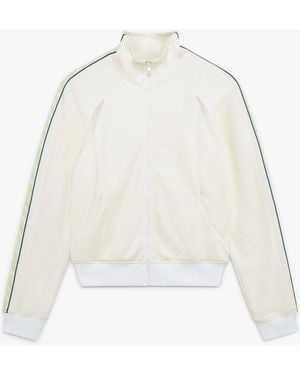 Casablanca Paris Veste De Survêtement Blanche À Fermeture Éclair Laurel - White