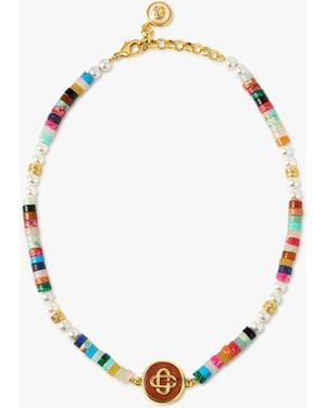 Casablanca Paris Multicolour Bead Necklace By - White