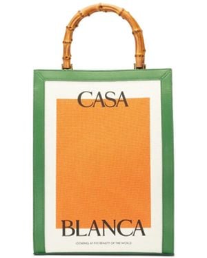 Casablanca Paris Casa Canvas Tote Bag By - White