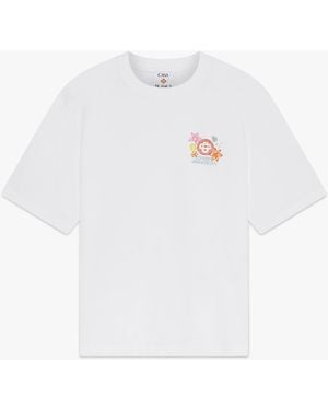 Casablanca Paris Collage D'Icones Graphiques Short Sleeve T-Shirt, By - White