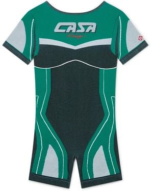 Casablanca Paris Casa Sport Seamless Jumpsuit, By - Green