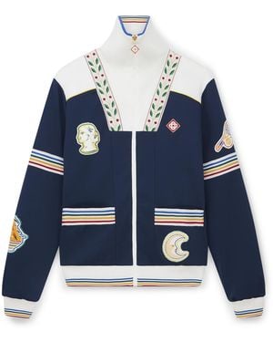 Casablanca Paris Veste De Survêtement Varsity - Blue