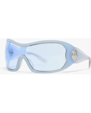 Casablanca Paris Lunettes De Soleil Masque À Contour Bleu - Blue