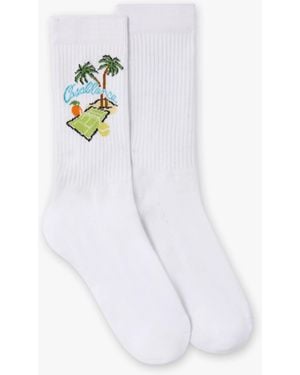 Casablanca Paris Astral Plane Socks, By - White