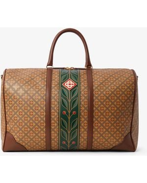 Casablanca Paris Monogram Weekender Bag By - Brown