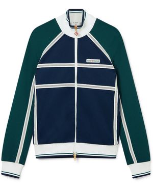Casablanca Paris Veste De Survêtement À Bande En Mesh - Blue
