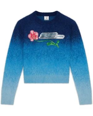 Casablanca Paris Sweat-Shirt Dégradé Orchid - Blue
