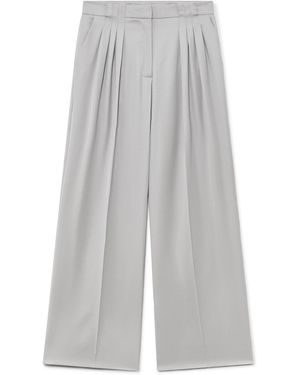 Casablanca Paris Pantalon De Tailleur En Laine À Triple Pli - Grey