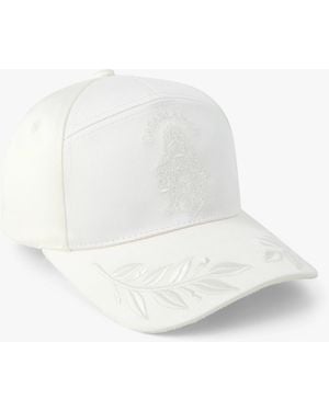 Casablanca Paris Off- Hotel Emblem Satin Cap By - White