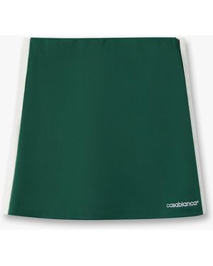 Casablanca Paris Scuba Mini Skirt, By - Green