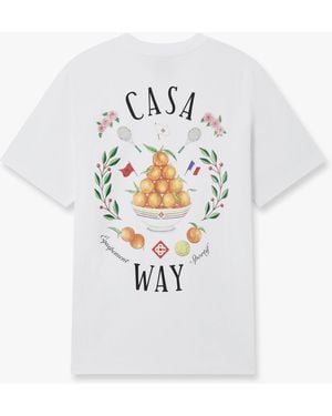 Casablanca Paris Casaway Short Sleeve T-Shirt - White