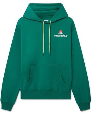 Casablanca Paris Sweat À Capuche Montagne - Green