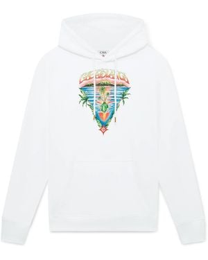 Casablanca Paris Sweat À Capuche À Manches Longues Innocence Triangle - White