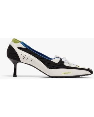 Casablanca Paris Leather Heeled Trainer Court Shoes, Size By - White