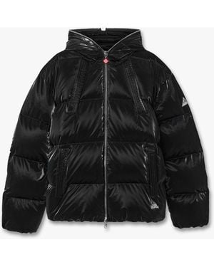 Casablanca Paris Lacquered Nylon Puffer Down Jacket, By - Black